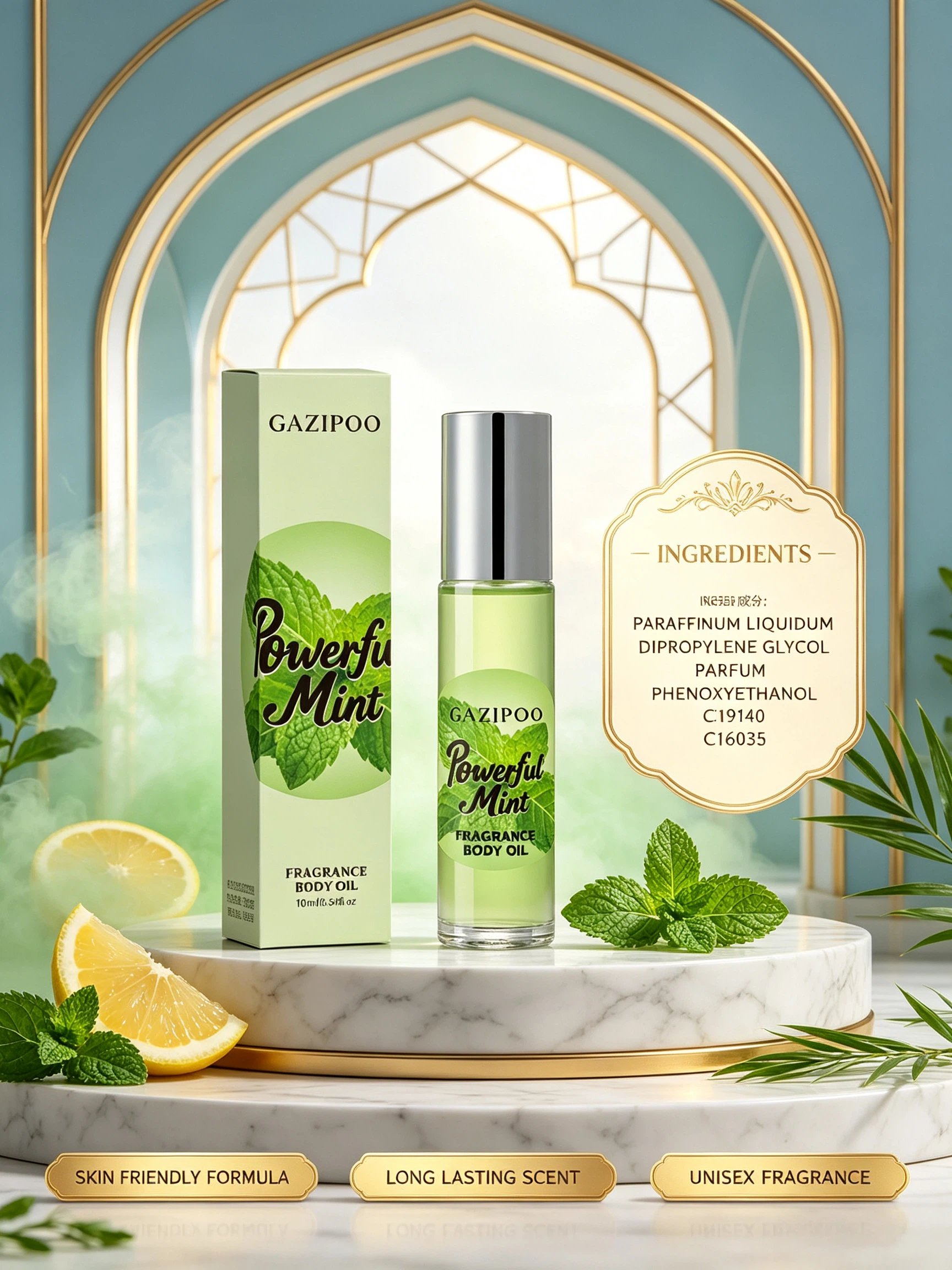 Gazipoo Powerful Mint Fragrance Body Oil 10ml