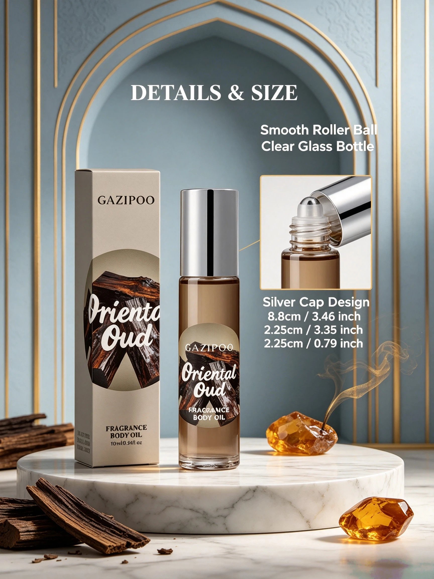 Gazipoo Oriental Oud Fragrance Body Oil 10ml