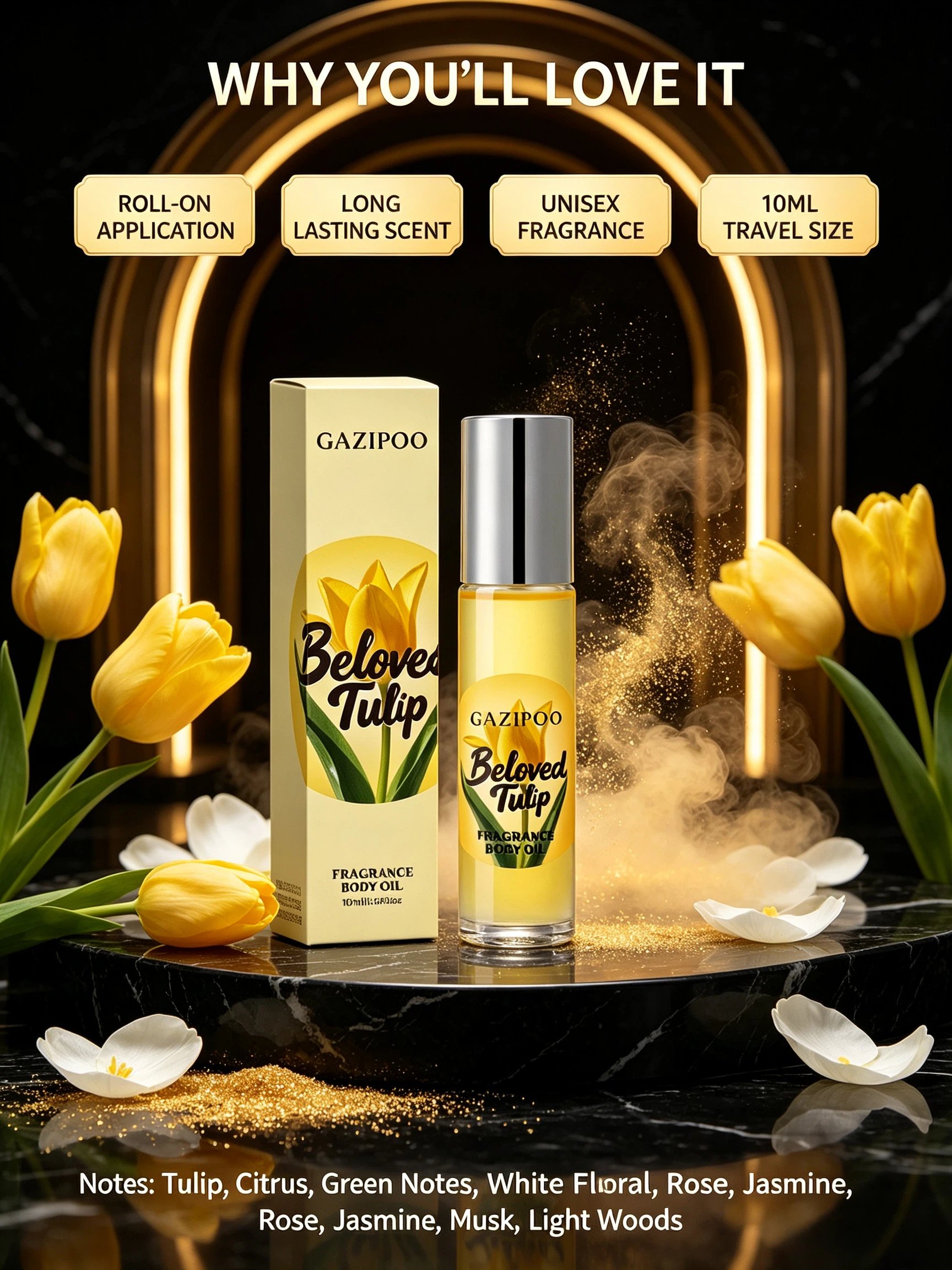 Beloved Tulip Fragrance Body Oil 10ml