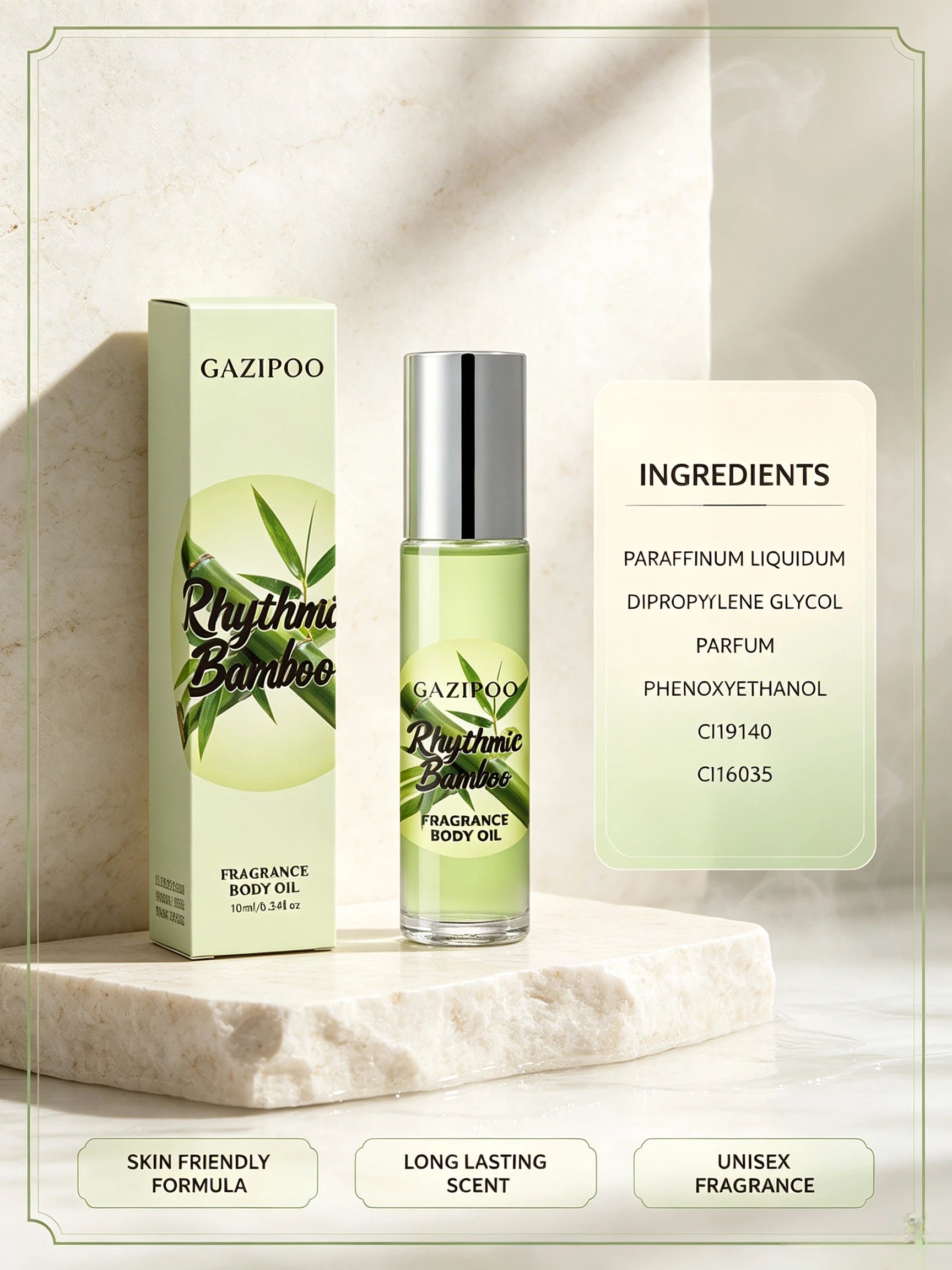 Rhythmic Bamboo Fragrance Body Oil 10ml