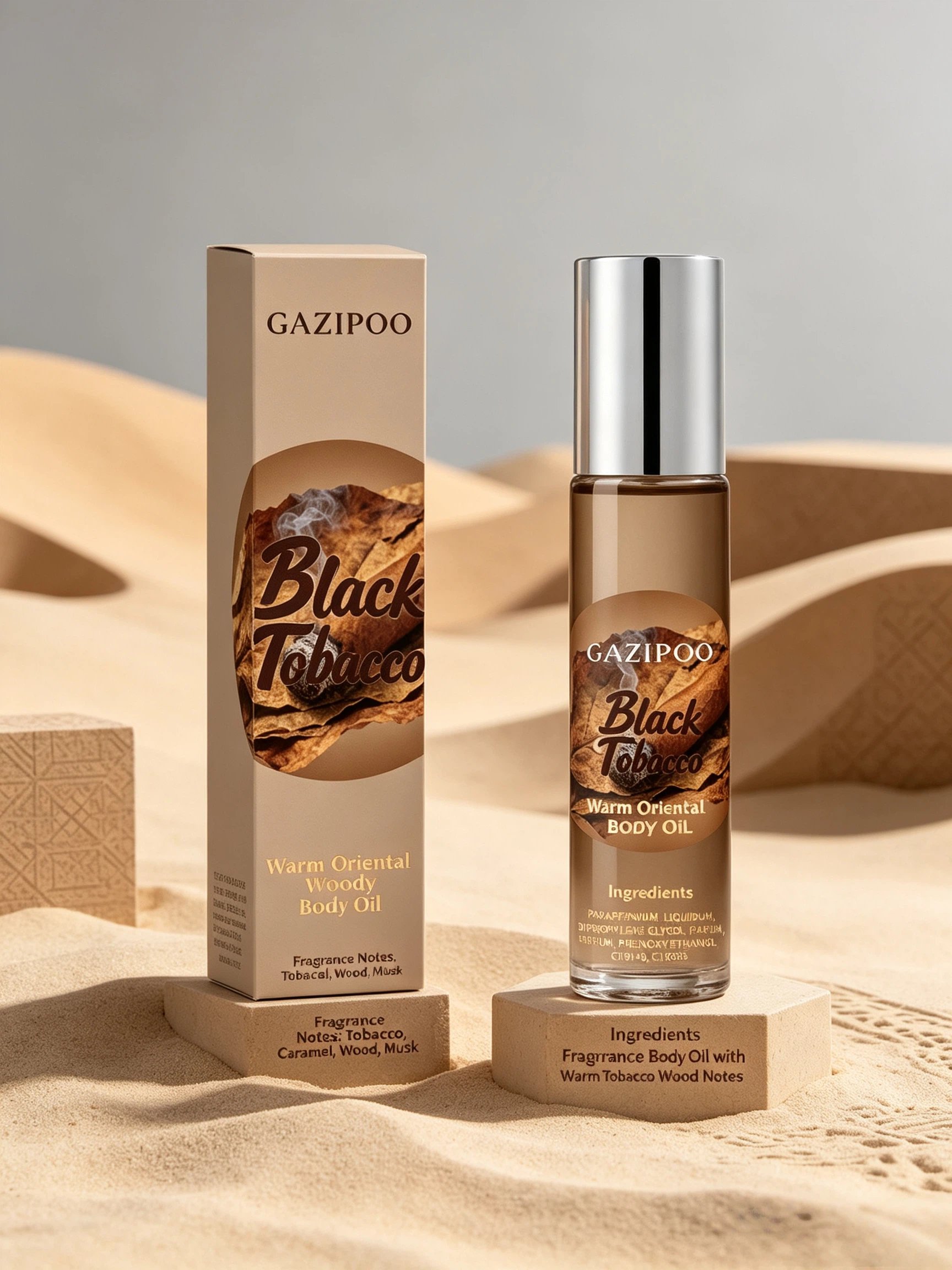 Gazipoo Black Tobacco Woody Fragrance Oil 10ml