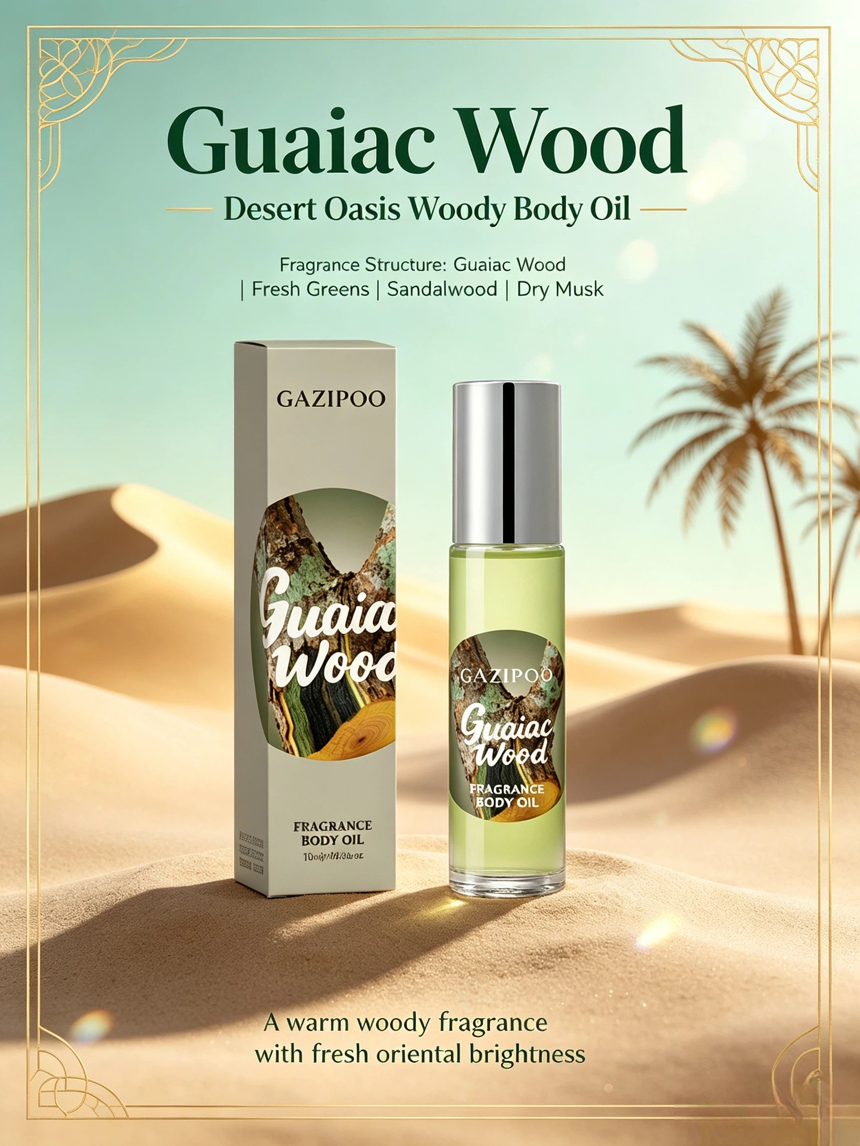 Gazipoo Guaiac Wood Floral Fragrance Oil 10ml
