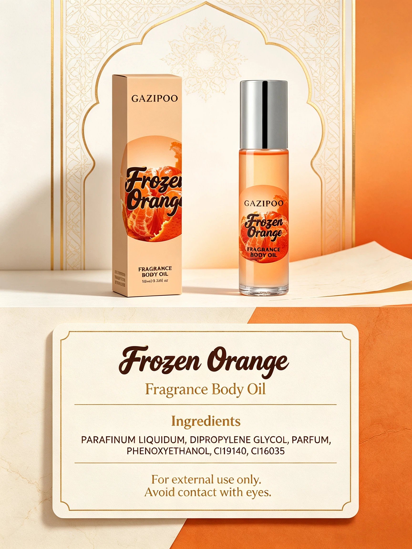 Frozen Orange Fragrance Body Oil 10ml