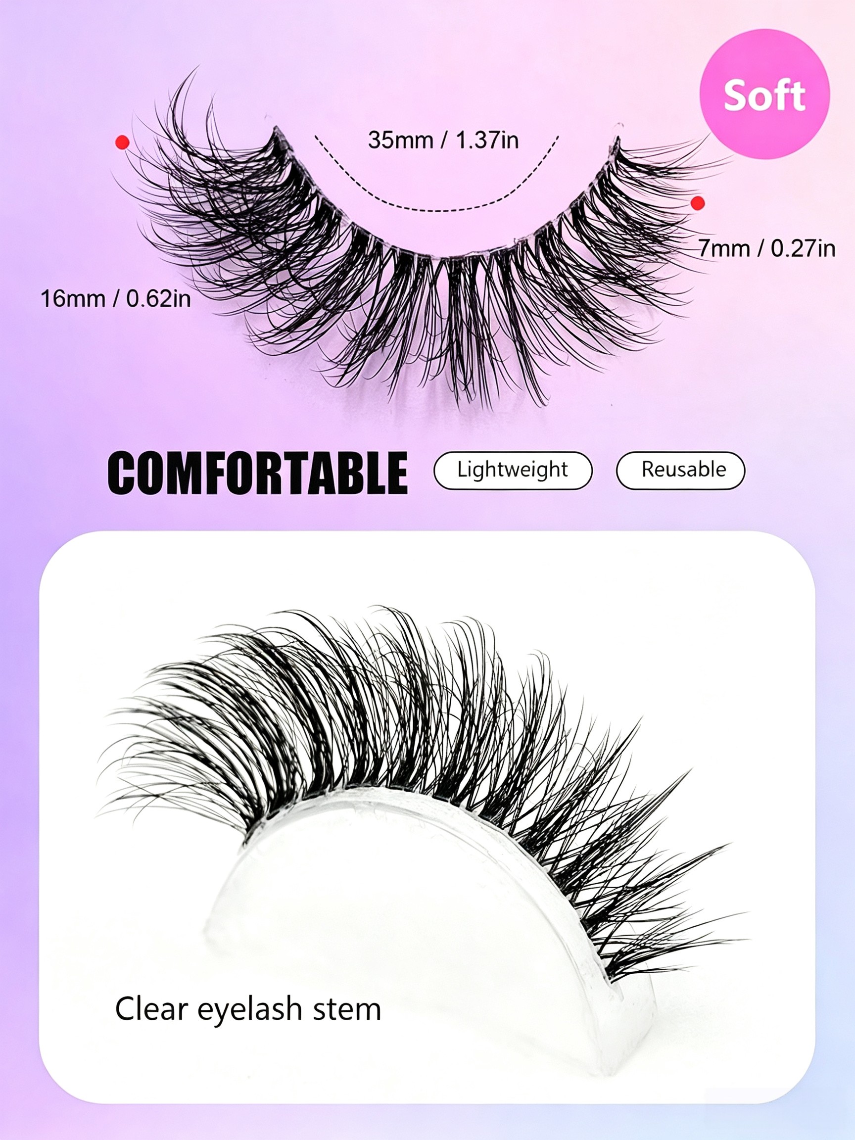 Voluminous Lengthening False Eyelashes