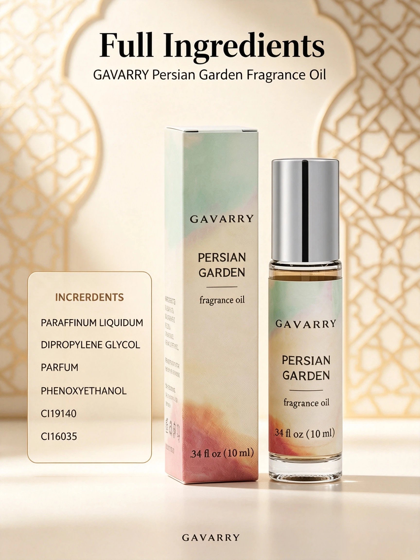 Gavarry Persian Garden Fragrance Body Oil 10ml