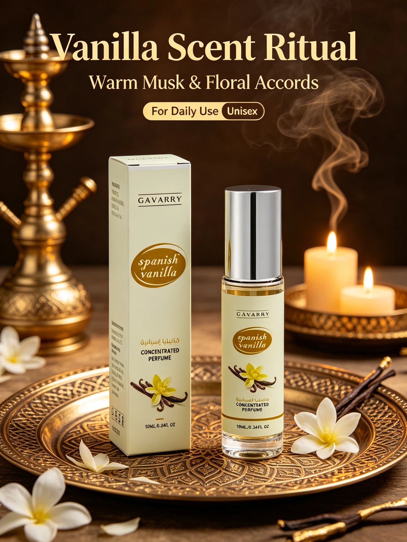 Gavarry Spanish Vanilla Concentrated Perfume Oil 10ml