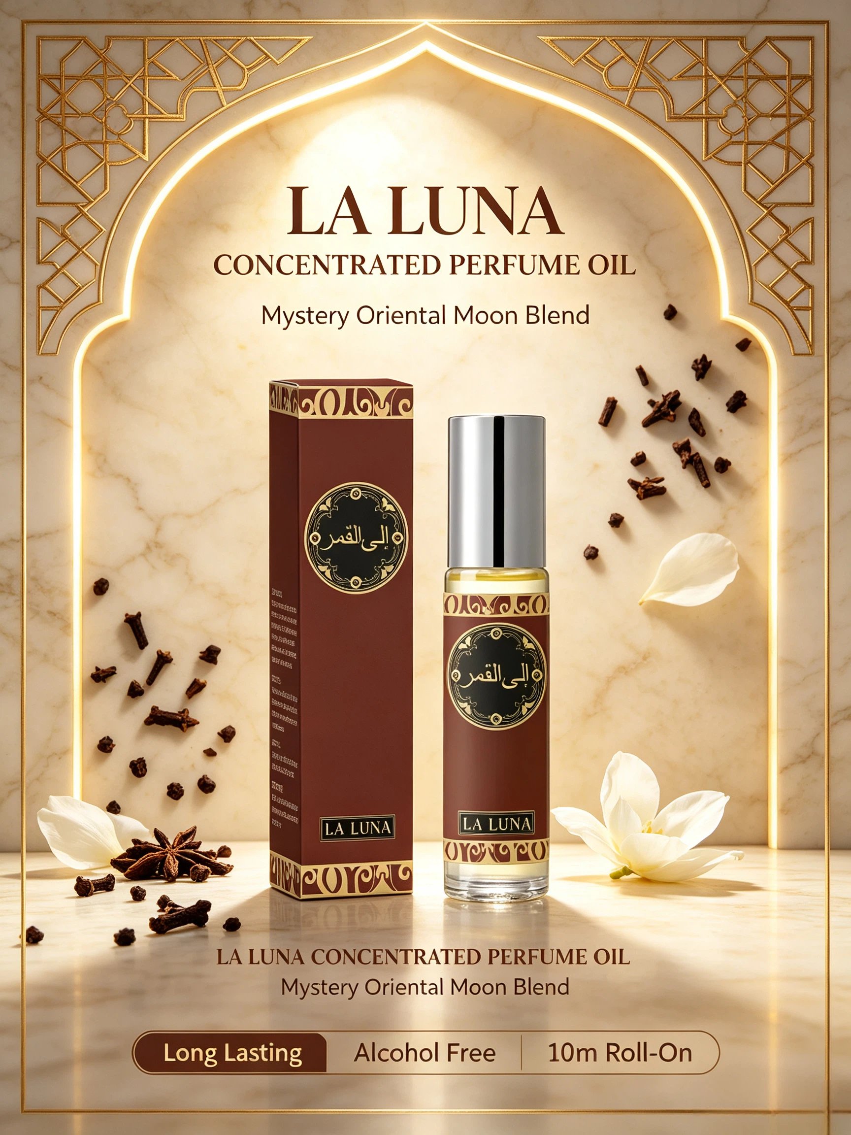 La Luna Floral Attar Perfume Oil 10ml