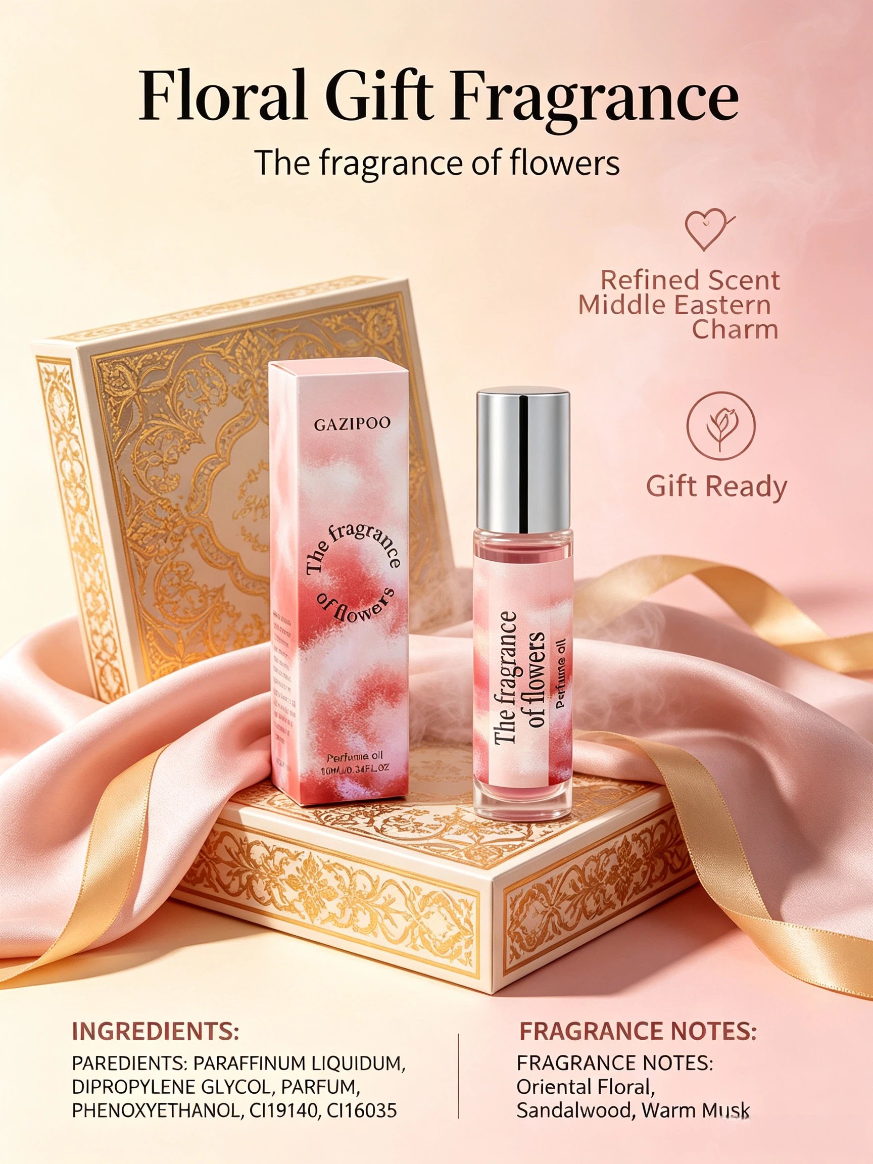 زيت عطري غازيبو برائحة الأزهار 10 مل