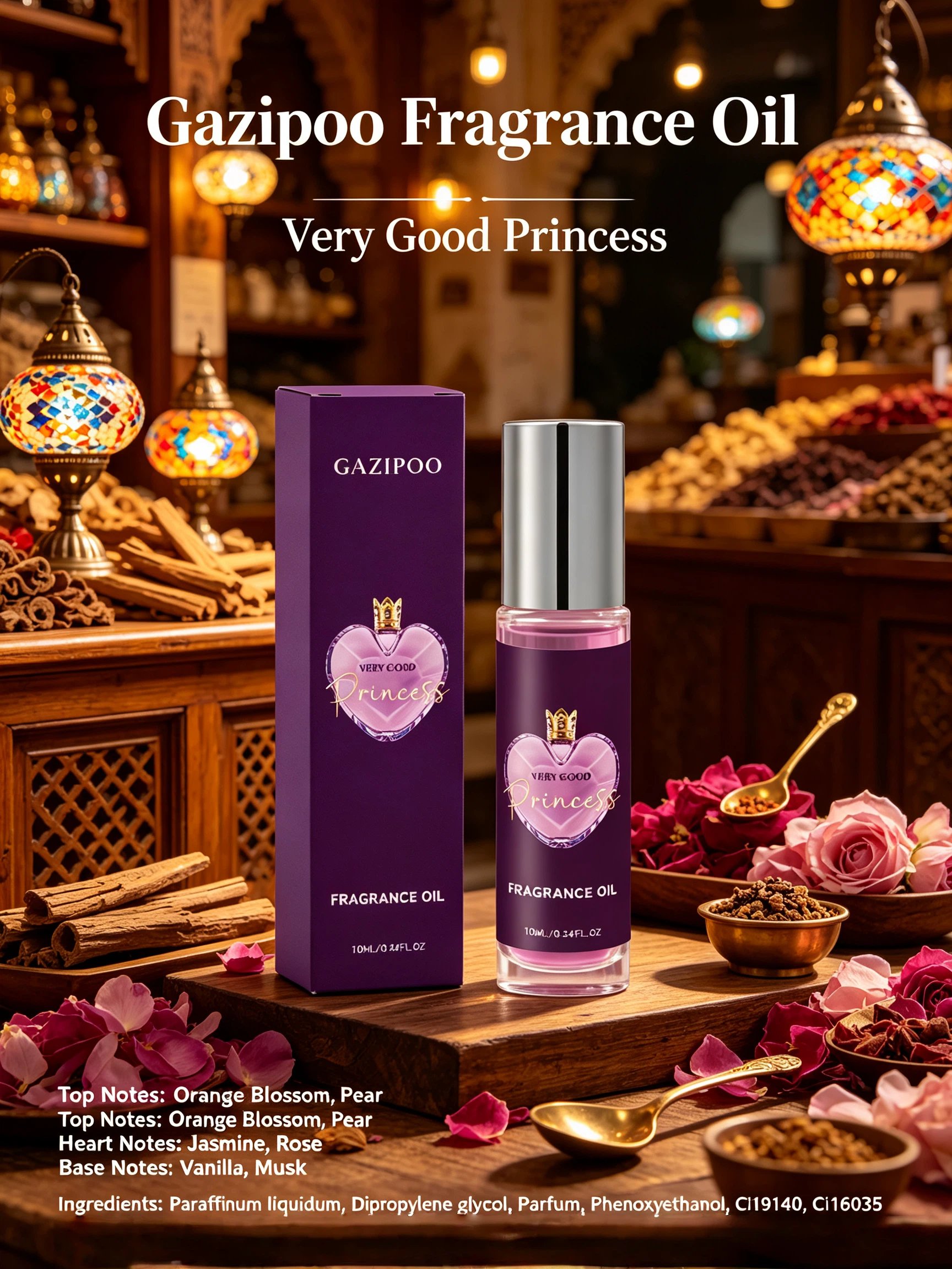 Gazipoo Very Good Princess Floral Fragrance Oil 10ml