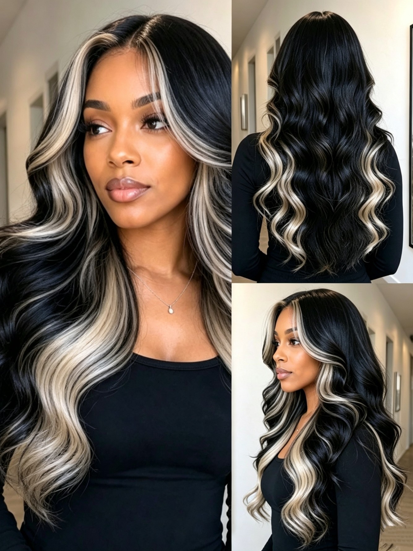 Multi Color Block Wigs