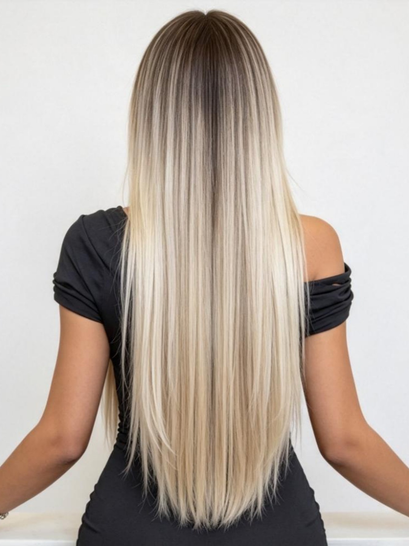 Multi Ombre Long Straight Wig