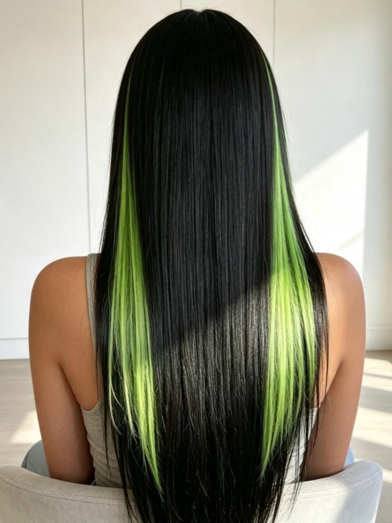 Multi Color Block Wig