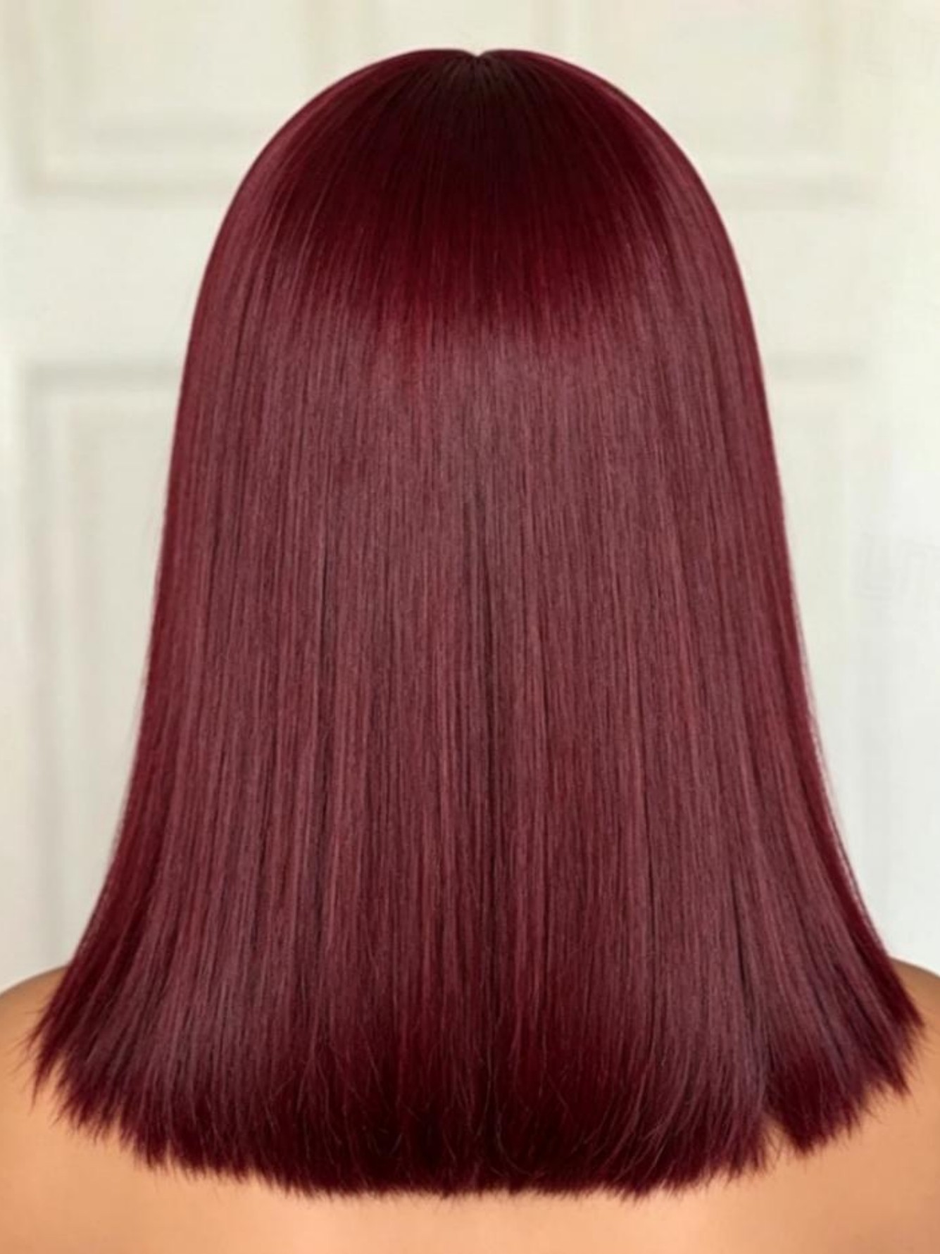 Burgundy Straight Bob Wig