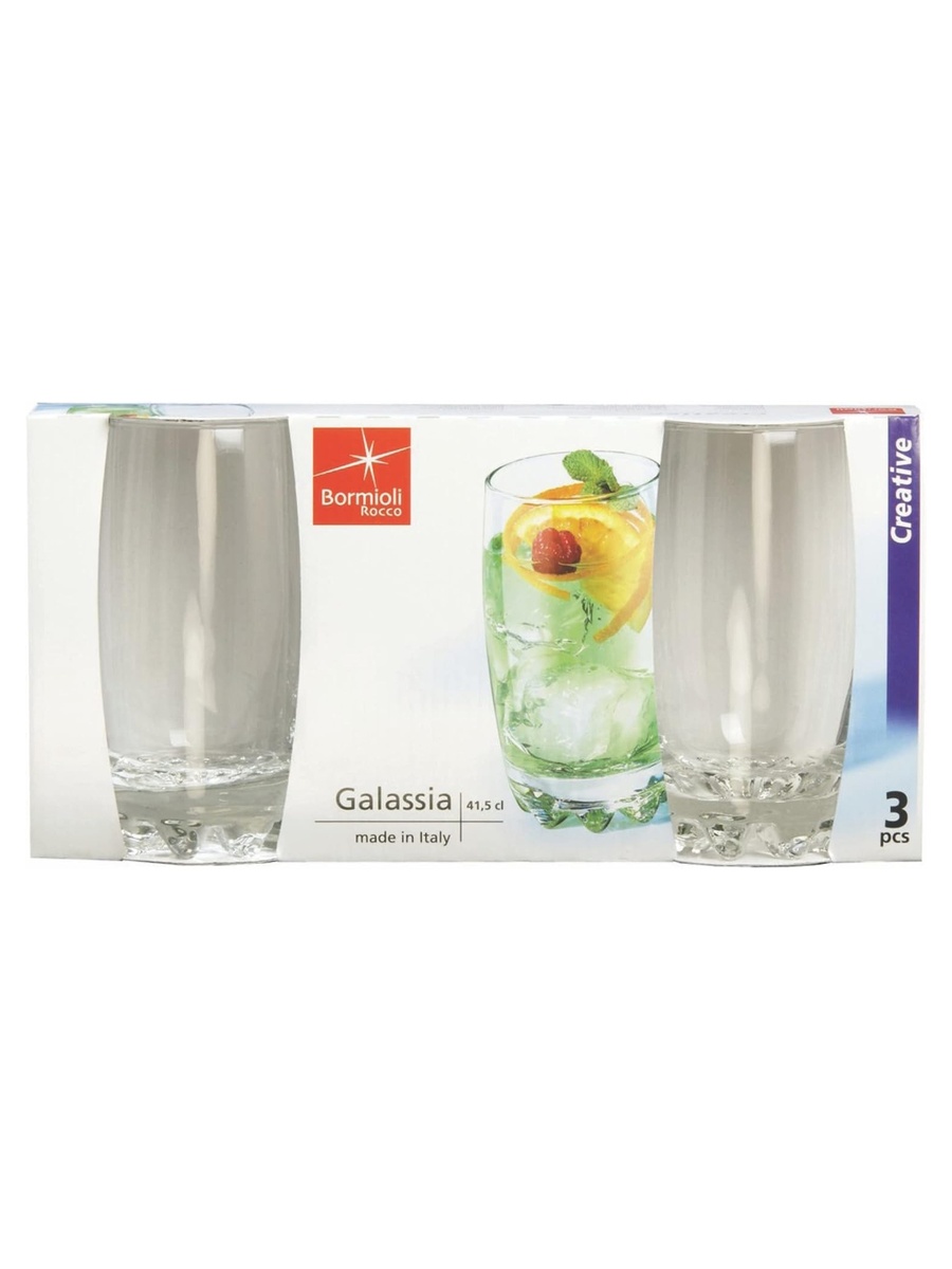 Galassia Long Glass Set 3Pc 41.5cl
