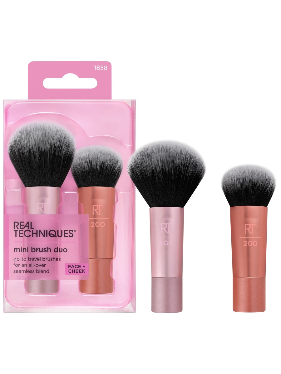 Face Cheek Mini Brush Duo
