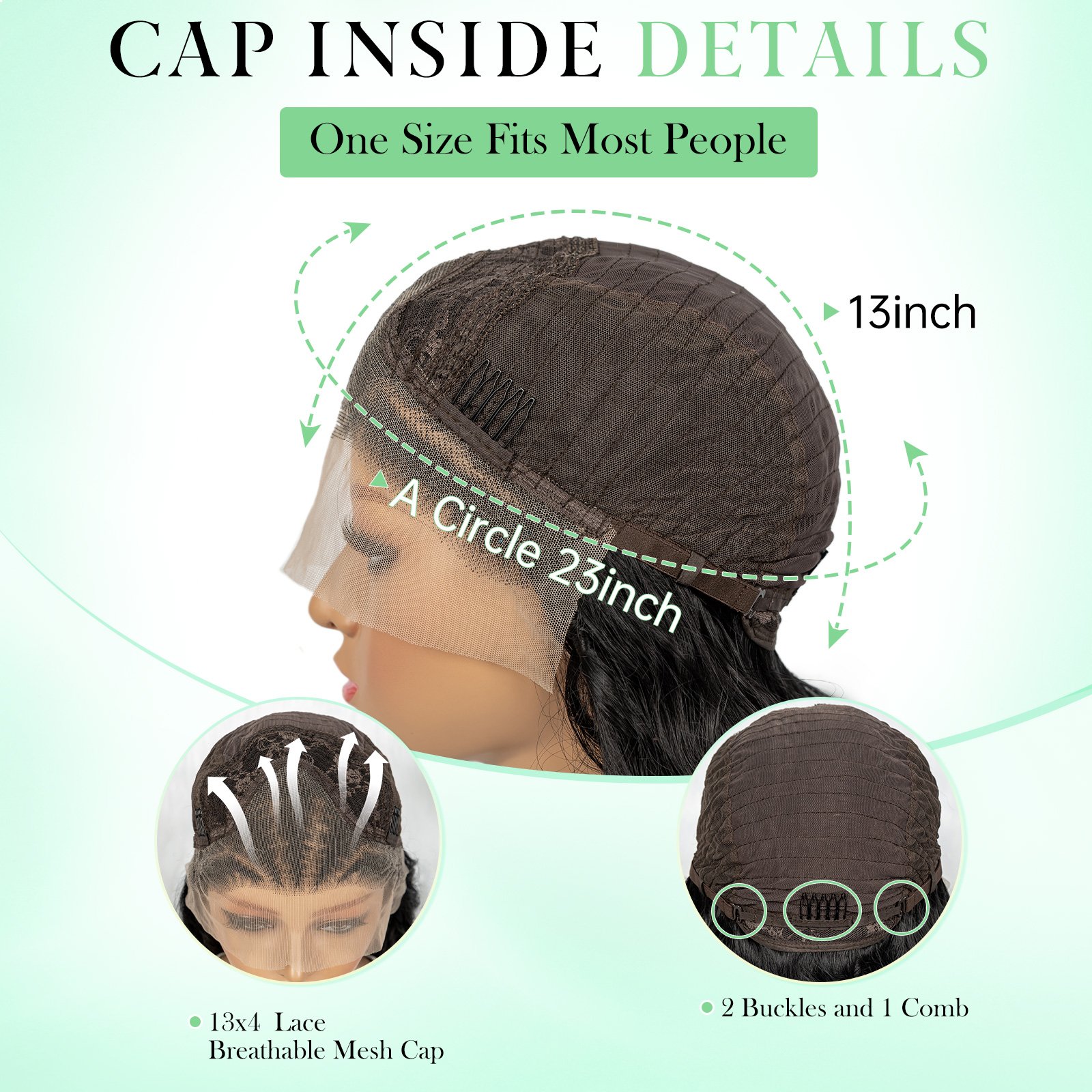 Black Wavy Hair Wig