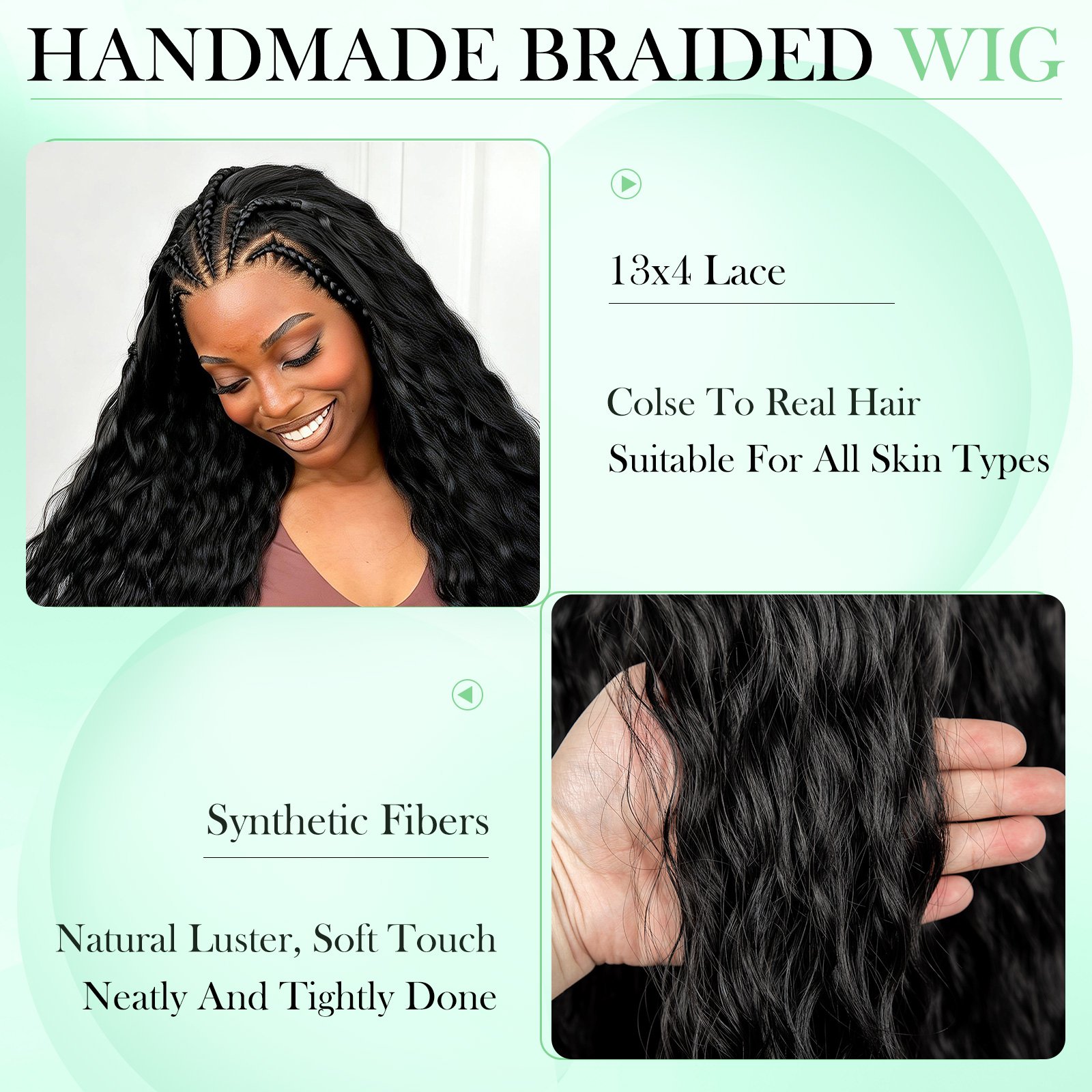 Black Wavy Hair Wig