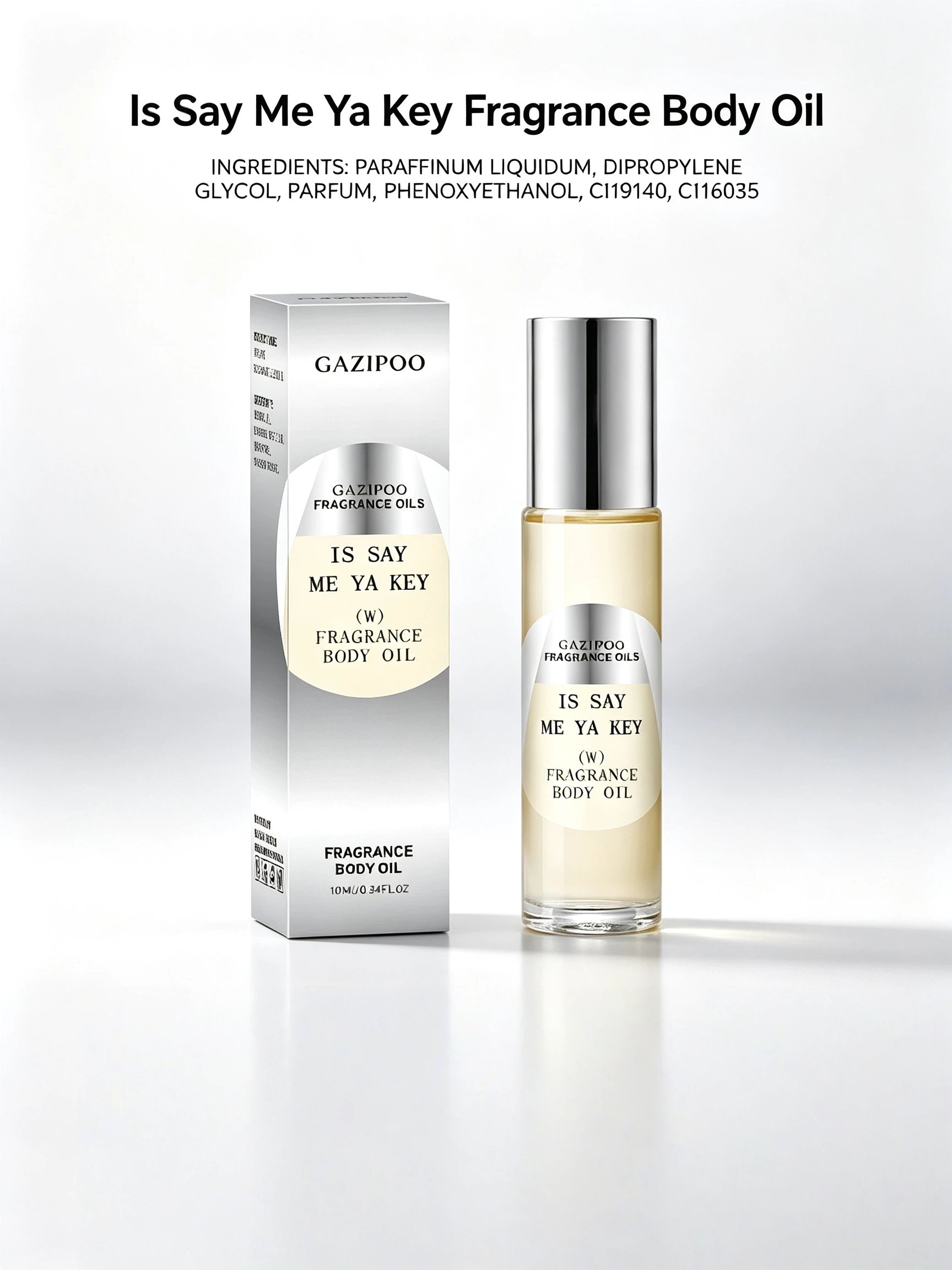 Transparent Fragrance Body Oil