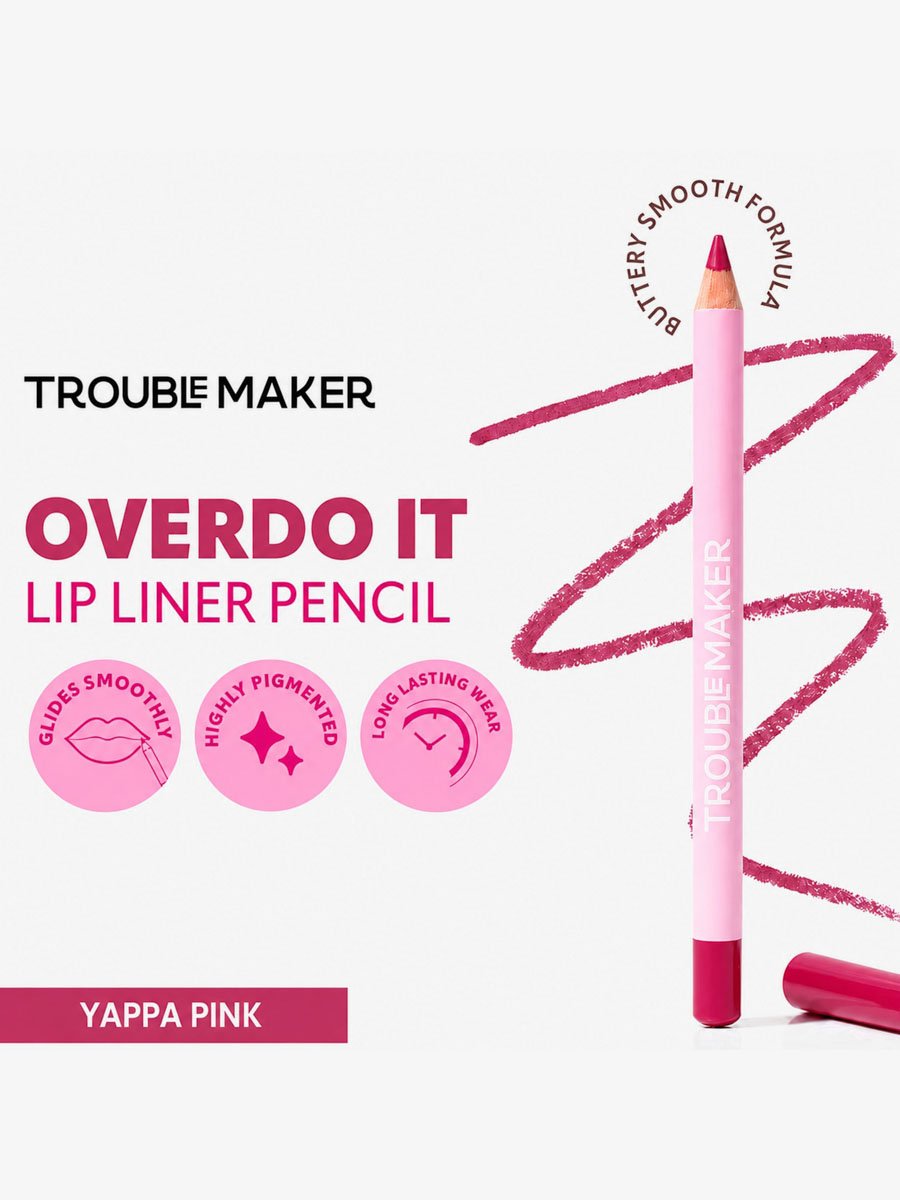 Overdo It Lip Liner Pencil Yappa Pink