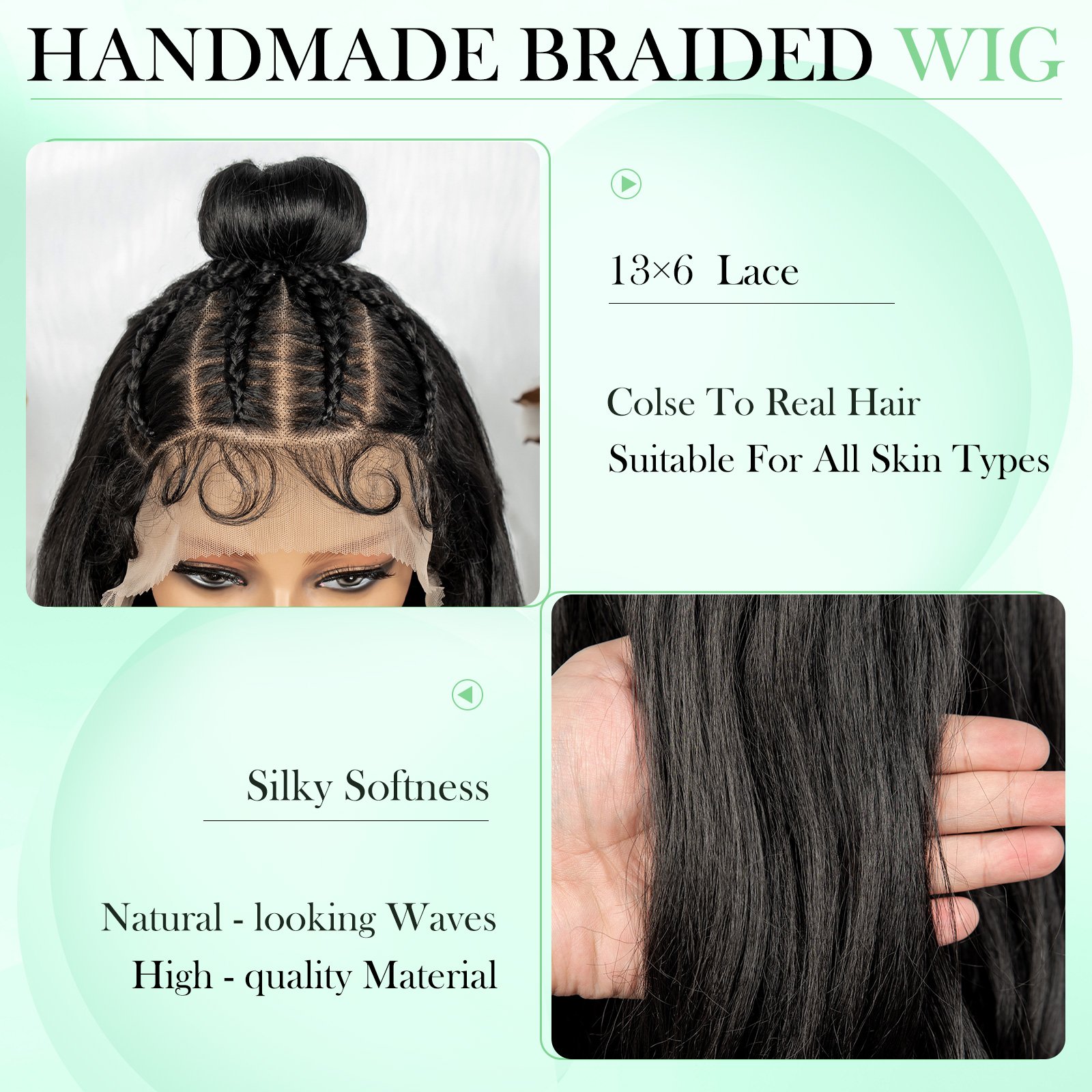 Black Wavy Lace Front Wig