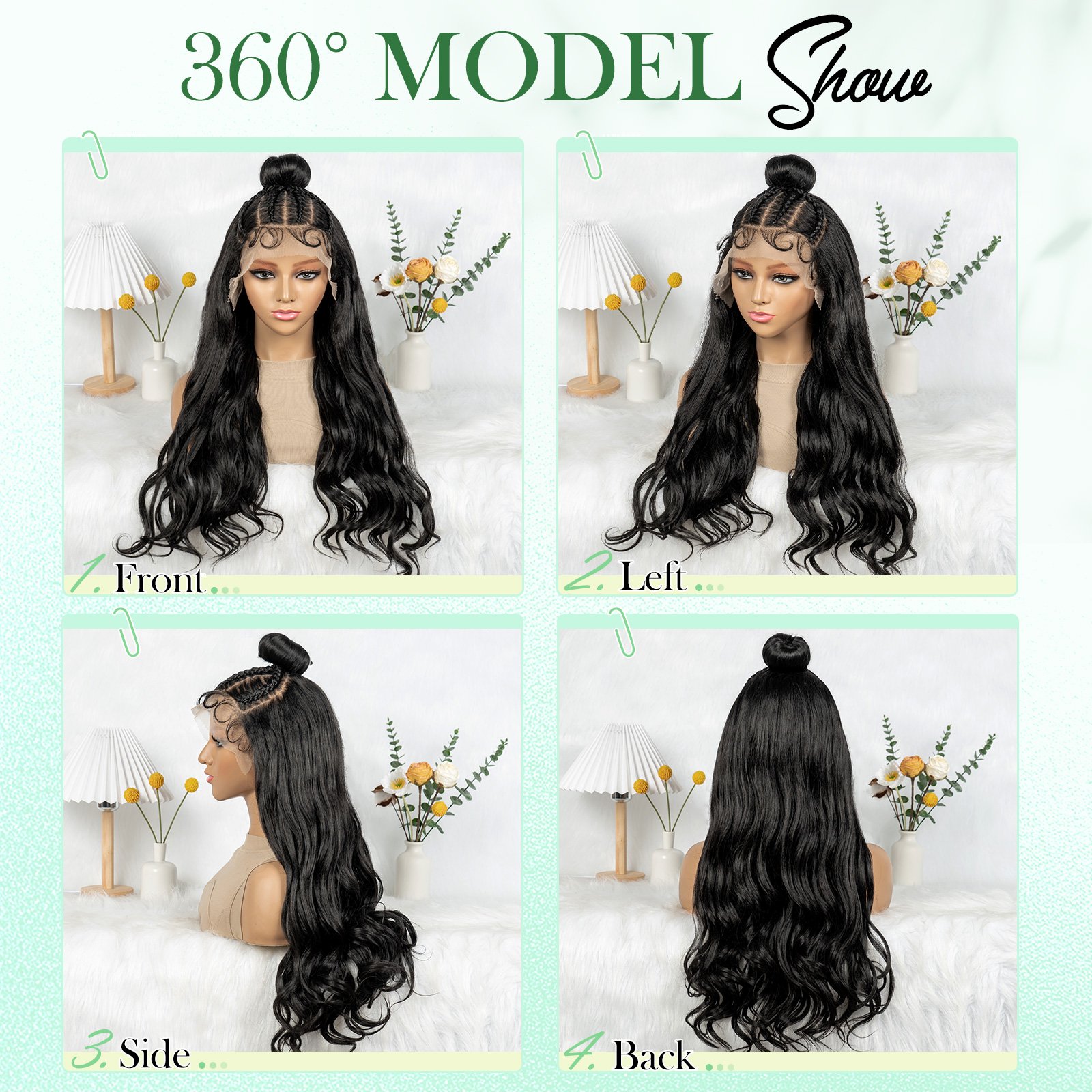 Black Wavy Lace Front Wig