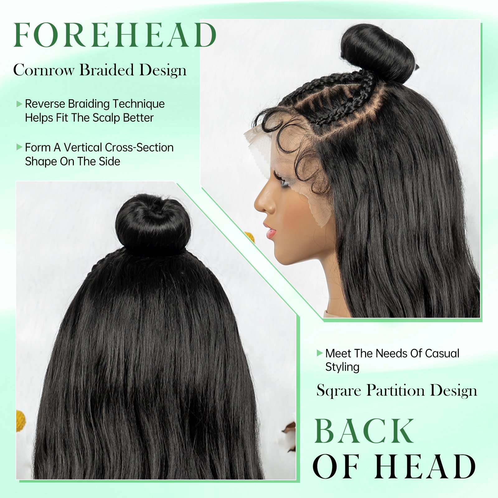 Black Wavy Lace Front Wig