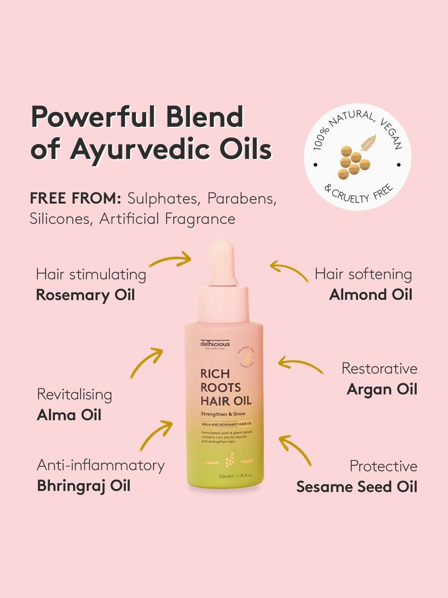 Rich Roots Hair and Scalp Oil - Amla & Rosemary 50ml
