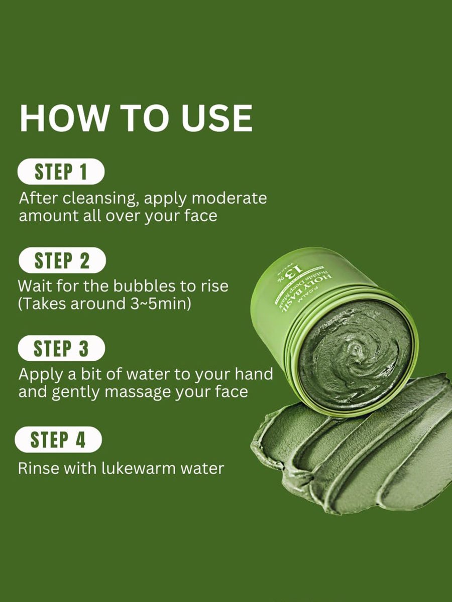 Holy Basil Bubble Deep Mask