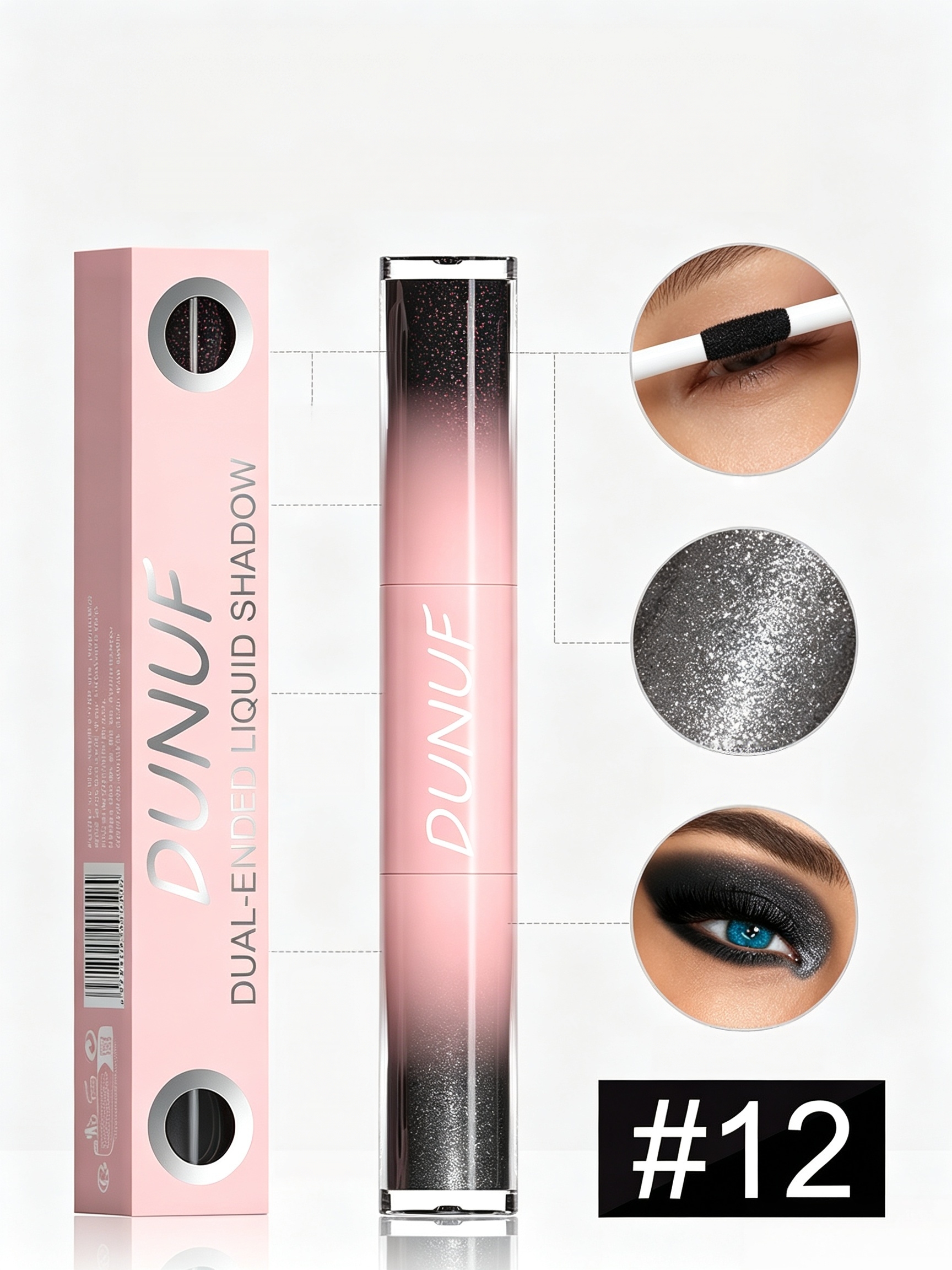 Dual-Ended Liquid Shimmer Eyeshadow Pen 12