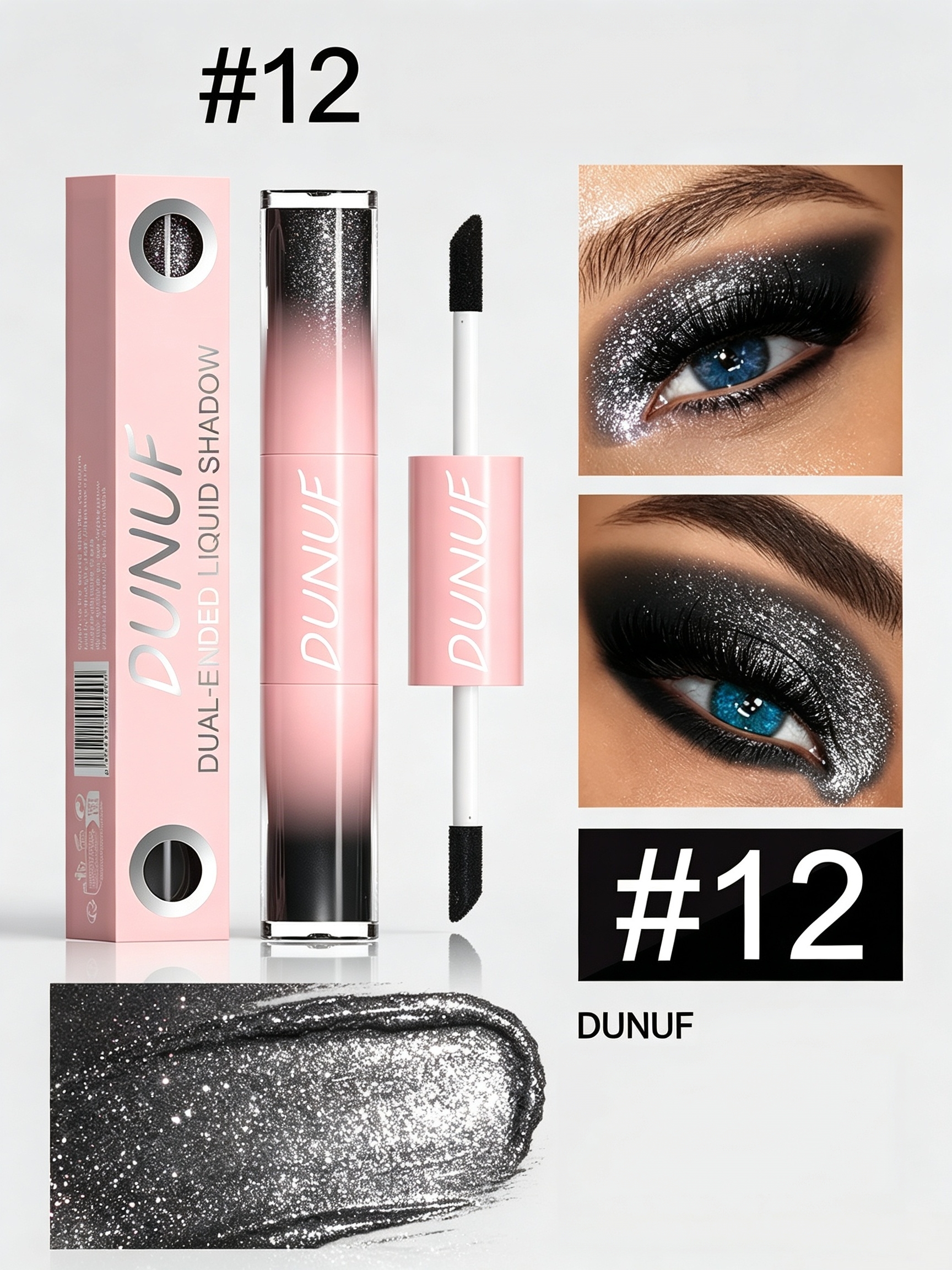 Dual-Ended Liquid Shimmer Eyeshadow Pen 12