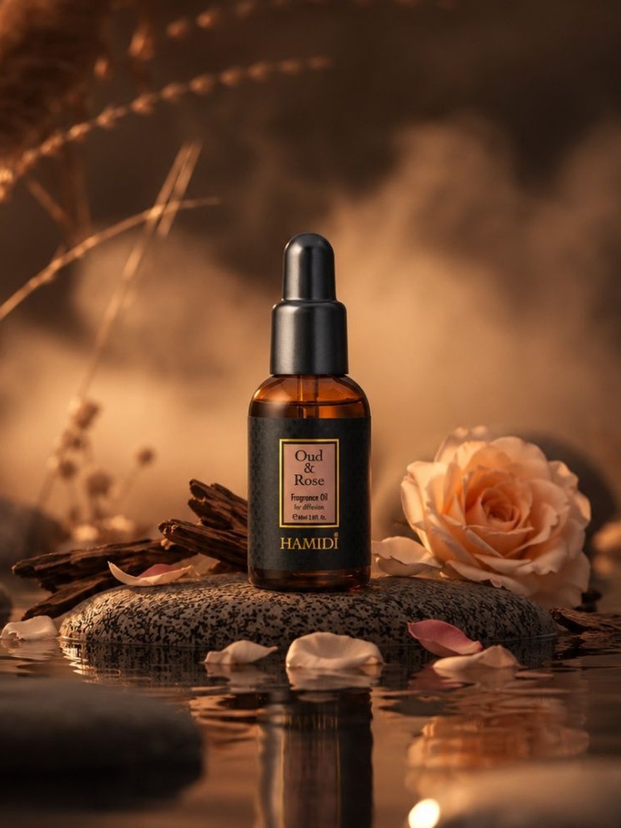 Hamidi Oud And Rose Diffuser Oil 60Ml