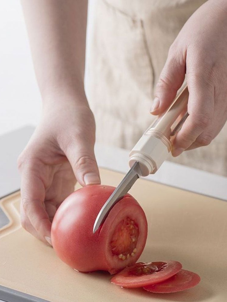 Kitchen Essentials Multi - functional Knife - White - 2.7x2.7x18.2cm, ABS Plastic, For Functional Interiors, Daily Comfort