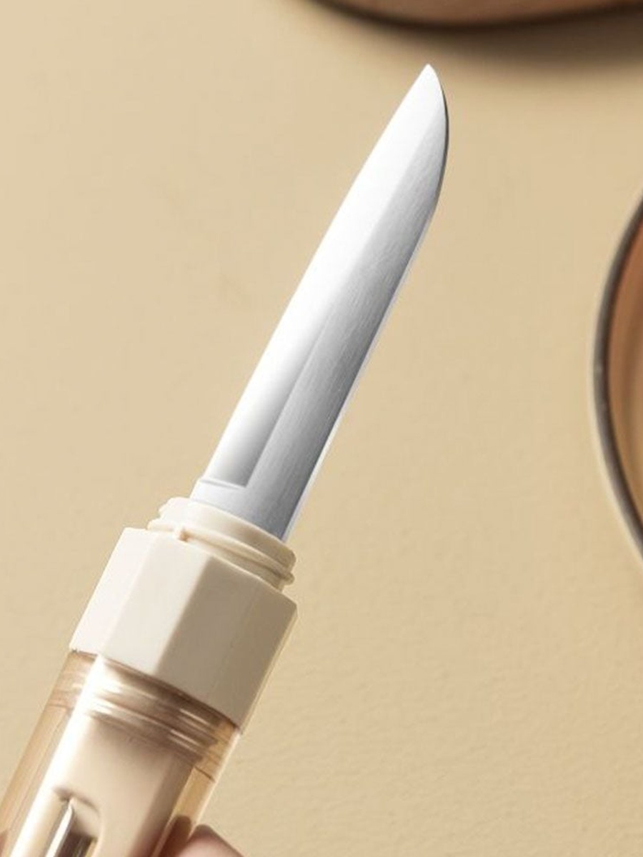 Kitchen Essentials Multi - functional Knife - White - 2.7x2.7x18.2cm, ABS Plastic, For Functional Interiors, Daily Comfort