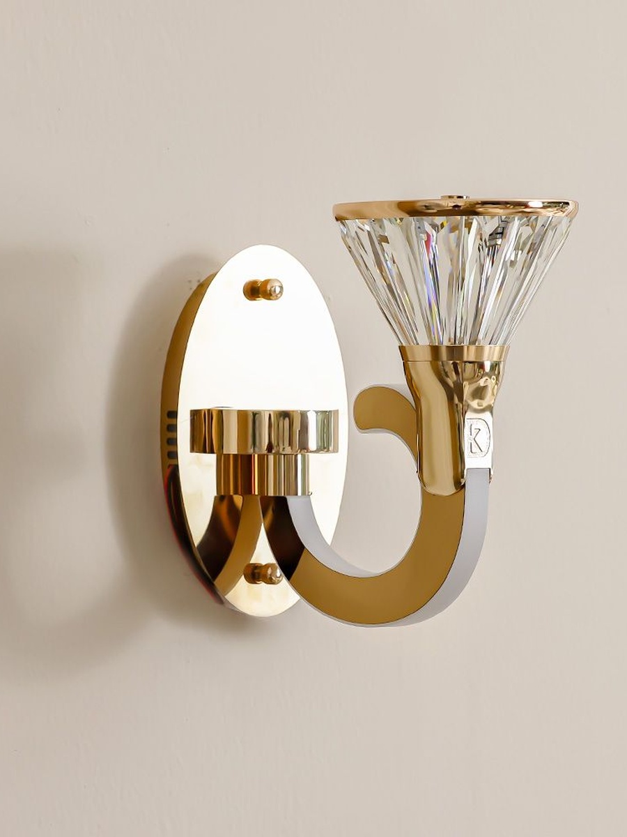 Casablanca Crystal Wall Sconce - Clear - W300x271mm