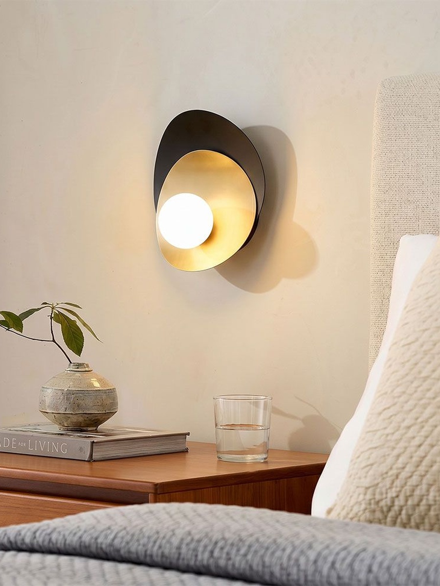 Vivienne Wall Lamp - Brown, Black And Gold