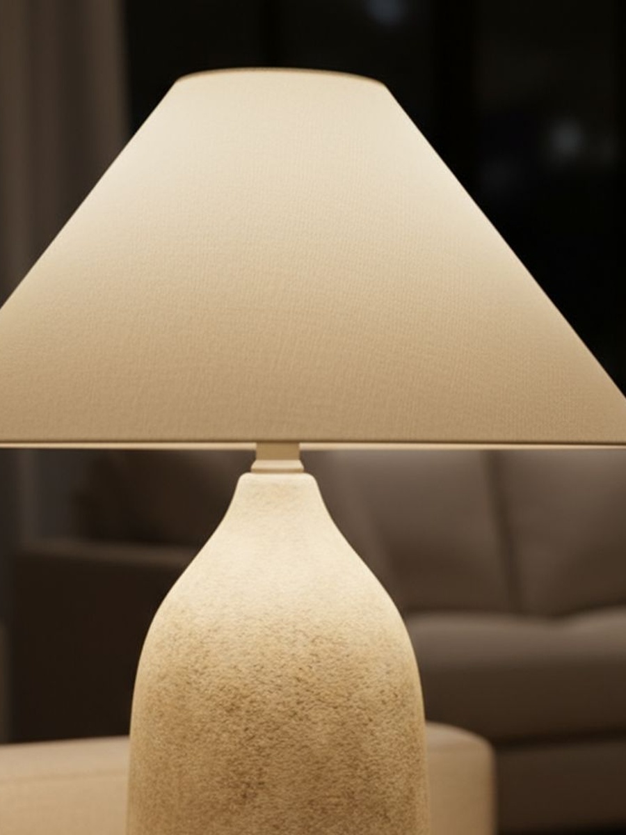 Travis Table Lamp - Ceramic - Decorative Finish - H 50 cm