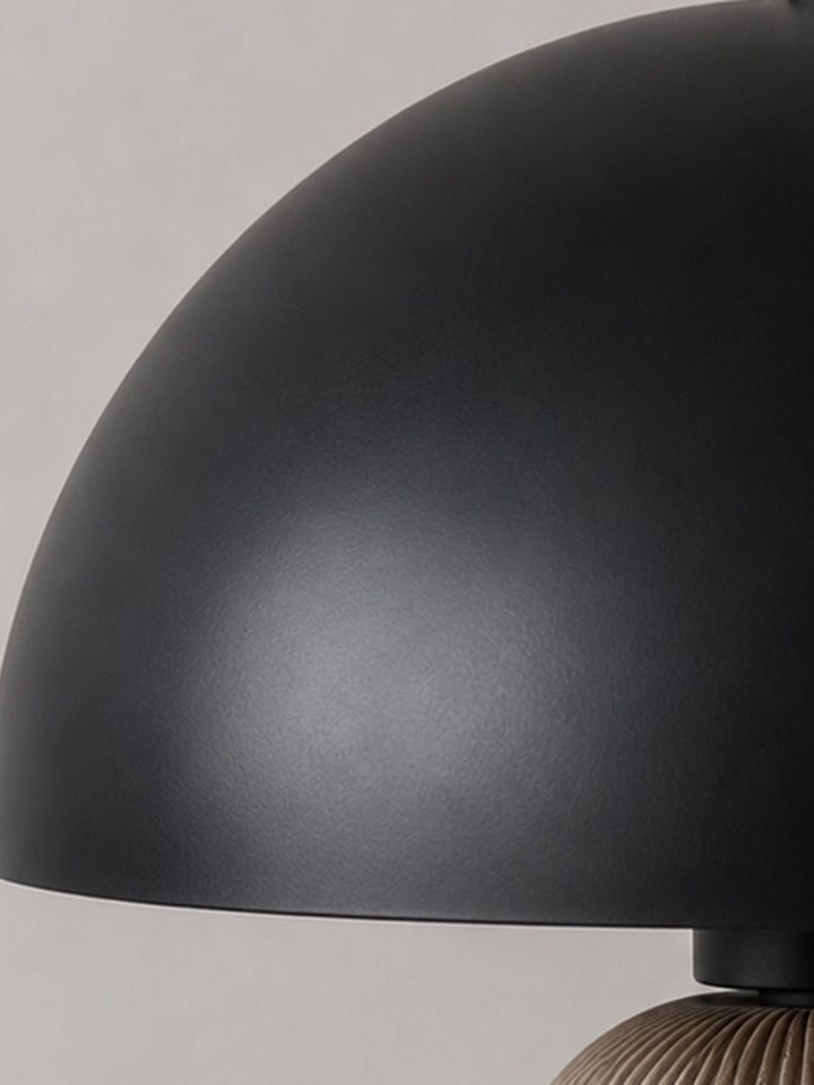 Zora Ceramic Table Lamp-35Cm, Black