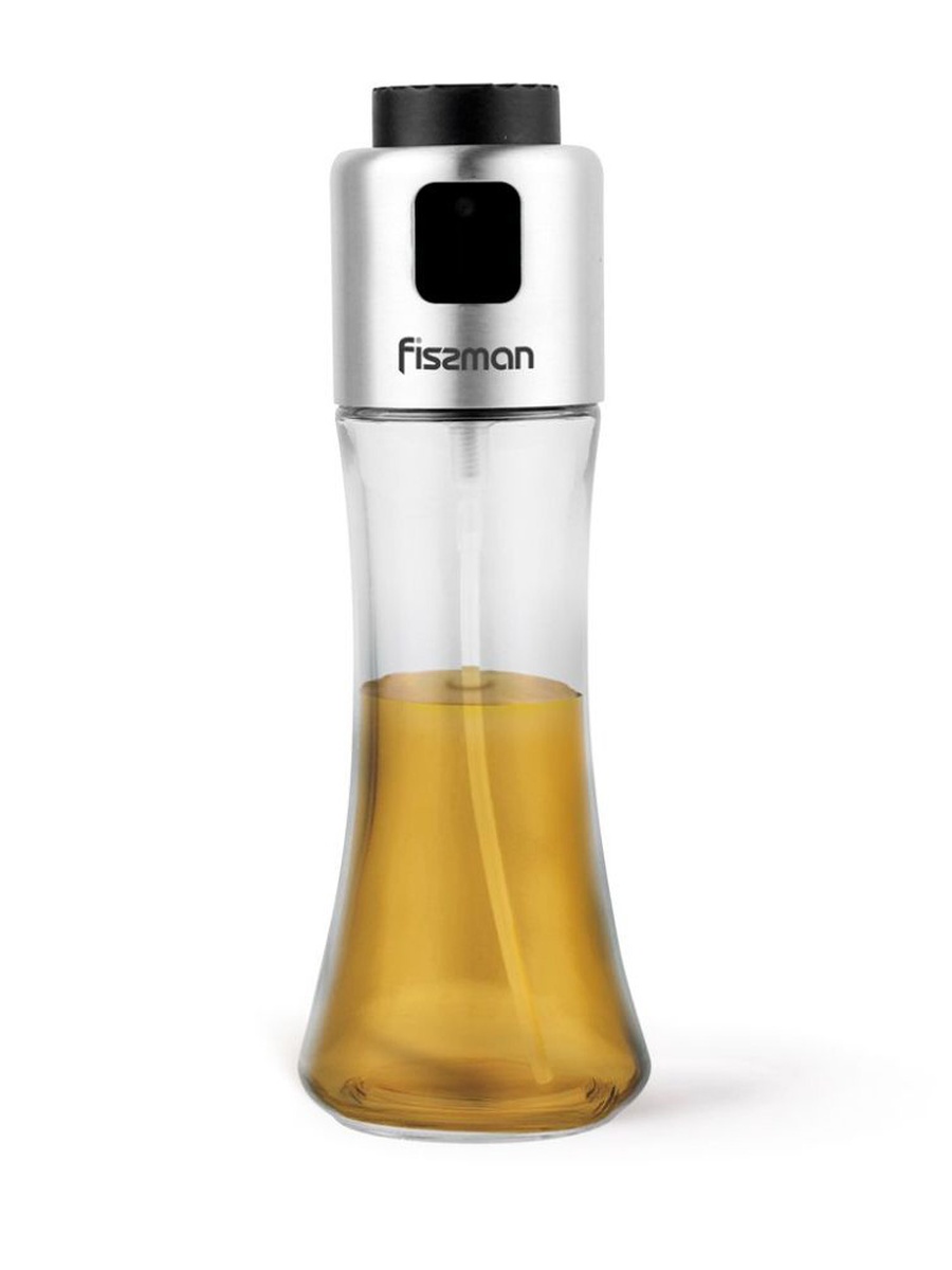 Oil Or Vinegar Bottle 180 ml With Spray (Glass)17617, Clear