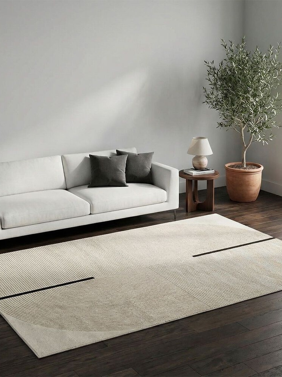سجادة هندسية مودرن جاليريا لوكس 200×300 سم أسود