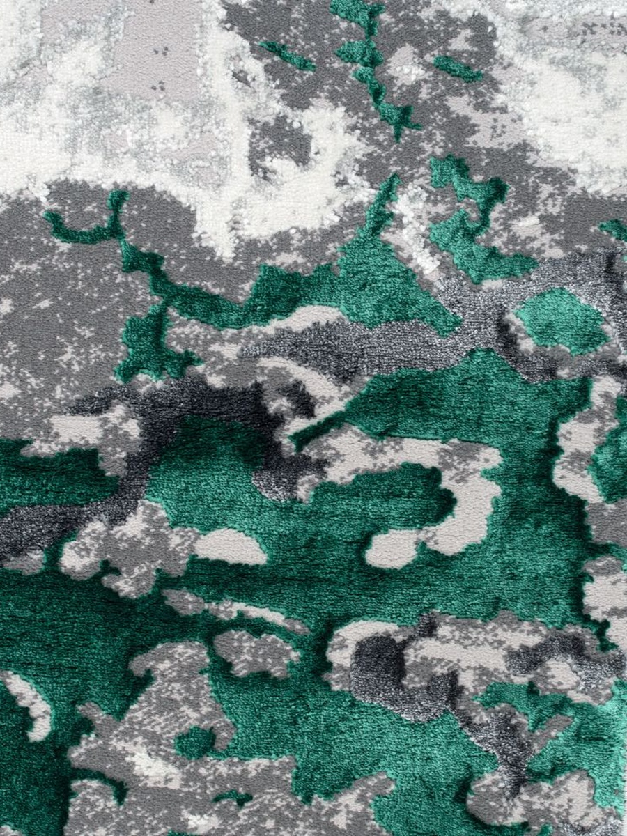 Harmony Modern Distressed Rugs 200x300, Turquoise