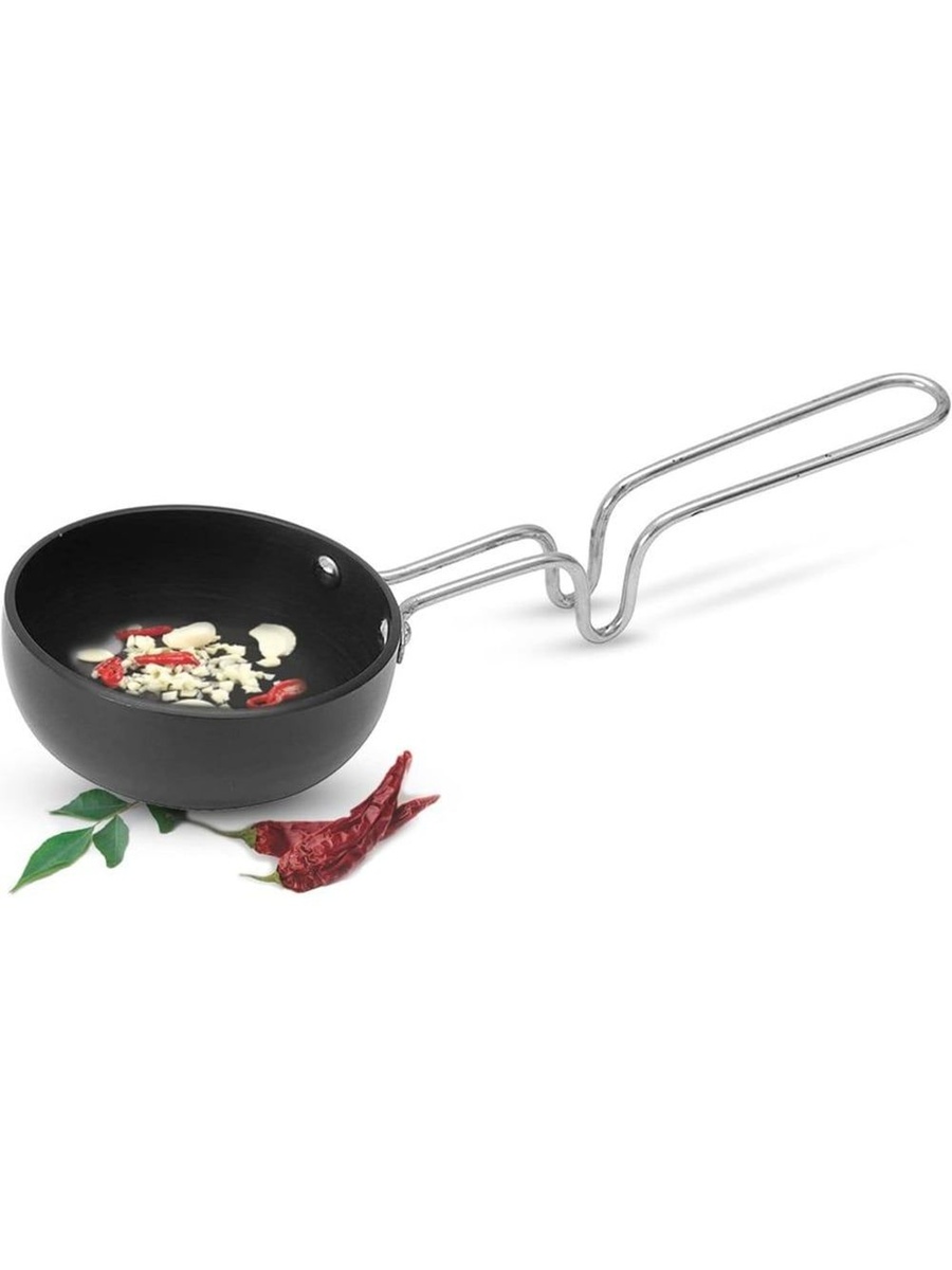 Pro Cook Tadka Pan Big - Hard Anaodized - 12.1x6.3cm, Black, Stainless Steel