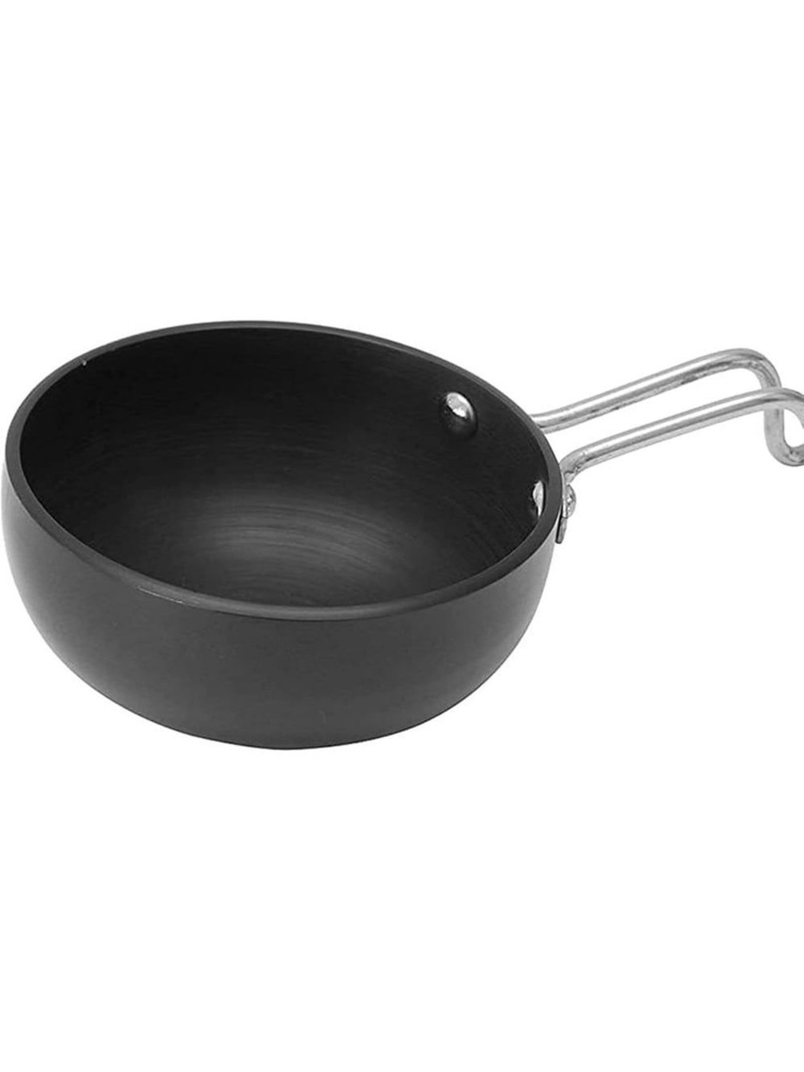 Pro Cook Tadka Pan Big - Hard Anaodized - 12.1x6.3cm, Black, Stainless Steel