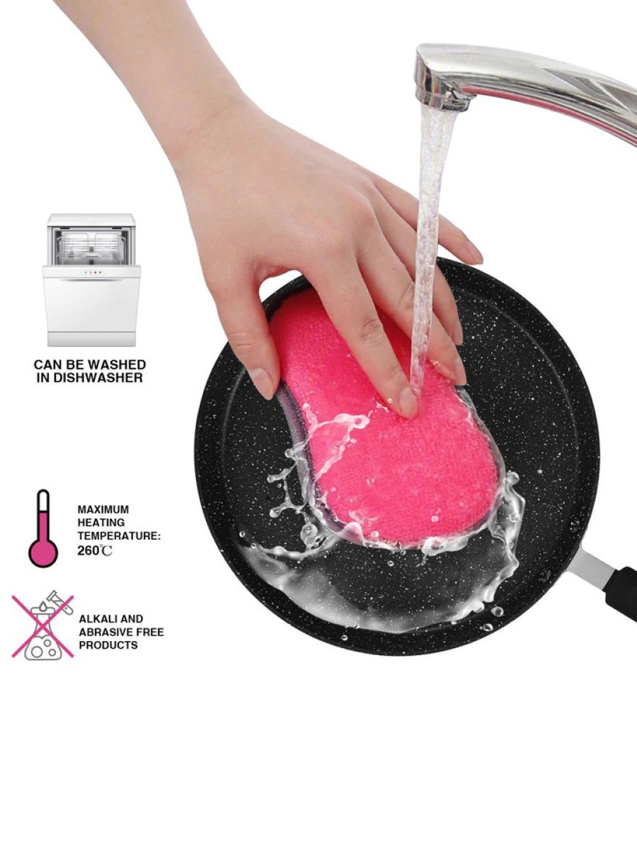 Crepe Pan Jet Black 24 cm (Aluminium With Non - Stick Coating) - 10031
