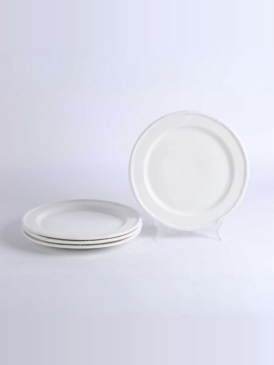 Princess 4 - Piece Plate Set-19CM 19x19x1.8cm, White, Porcelain