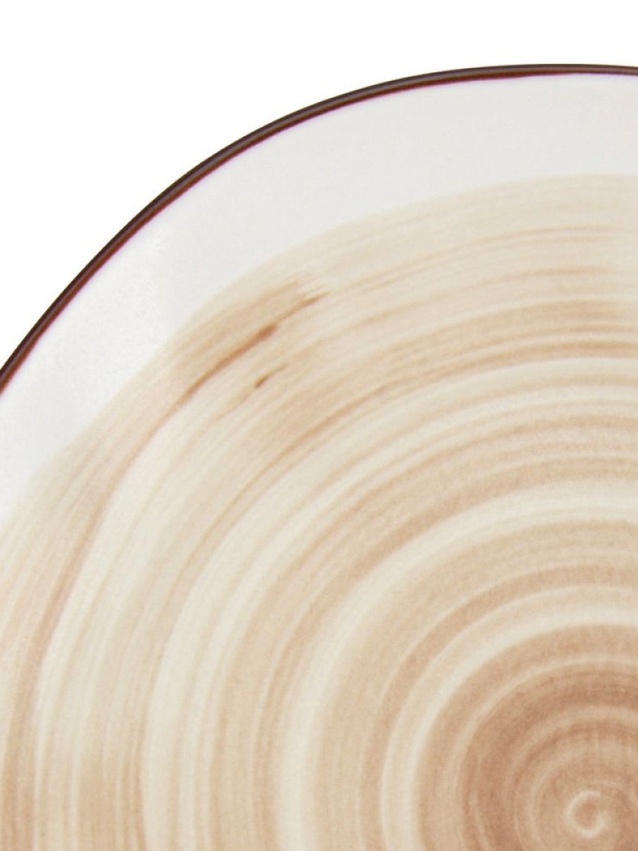 Set Of 2 Plates Glide 21 cm (Porcelain) - 10022, Brown