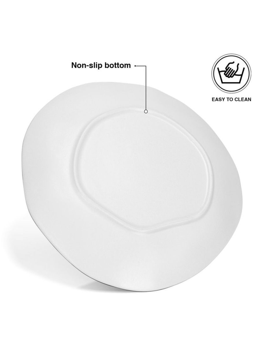 Set Of 2 Plates Glide 21 cm (Porcelain) - 10022, Brown