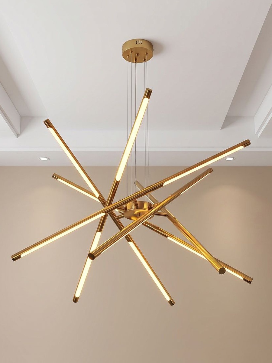 Glam LED Pendant 3 Color Dimmable Light With Adjustable Height - 80cm
