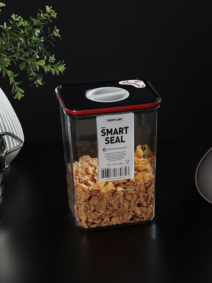 Neoflam Smart Seal Dry Storage Container, Rectangle, 3600 ml
