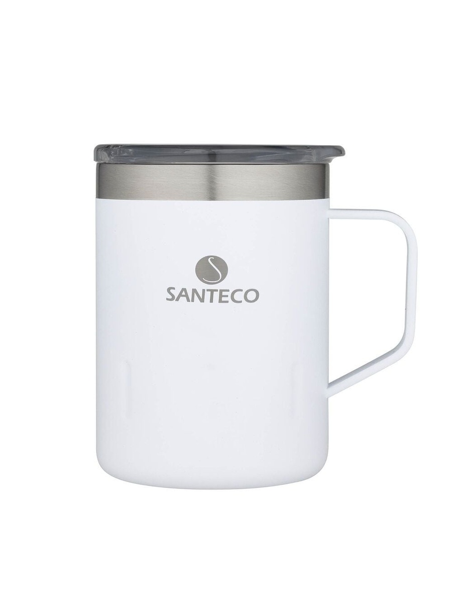 Kemi Ii Mug-350ml, Milk White, Stainless Steel