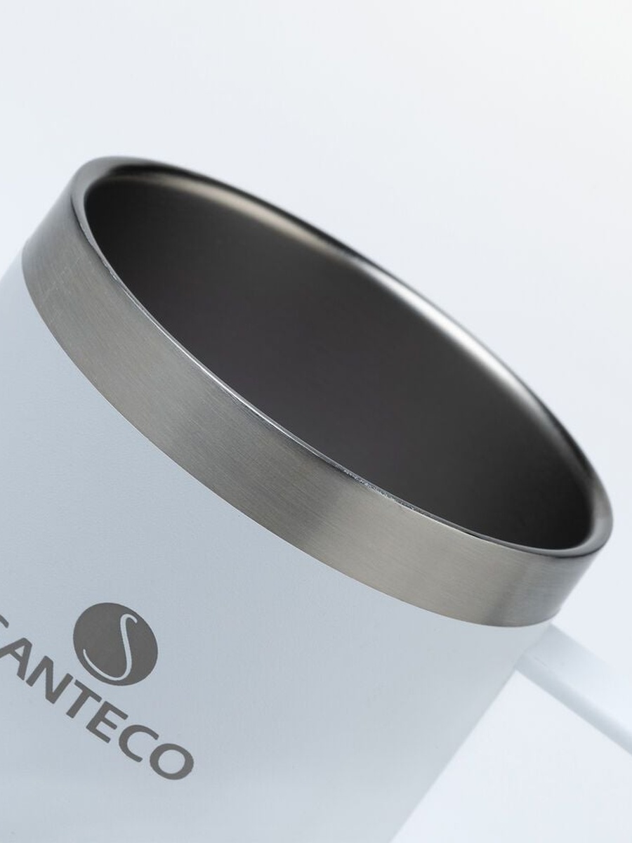 Kemi Ii Mug-350ml, Milk White, Stainless Steel